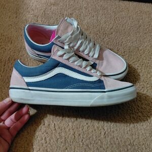 Vans Blue and Pink Sneakers